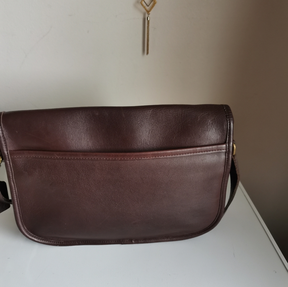 VINTAGE COACH BROWN 9790 CROSSBODY BAG. - Picture 3 of 12